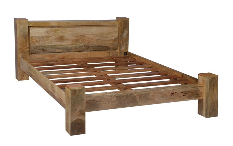 Avalon Indian Wooden Zen Mango Bed