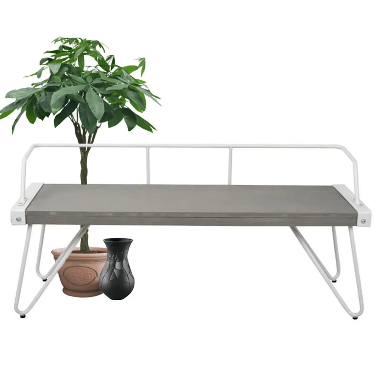 CALAPE Industrial Entryway Outdoor Bench CIEWODB